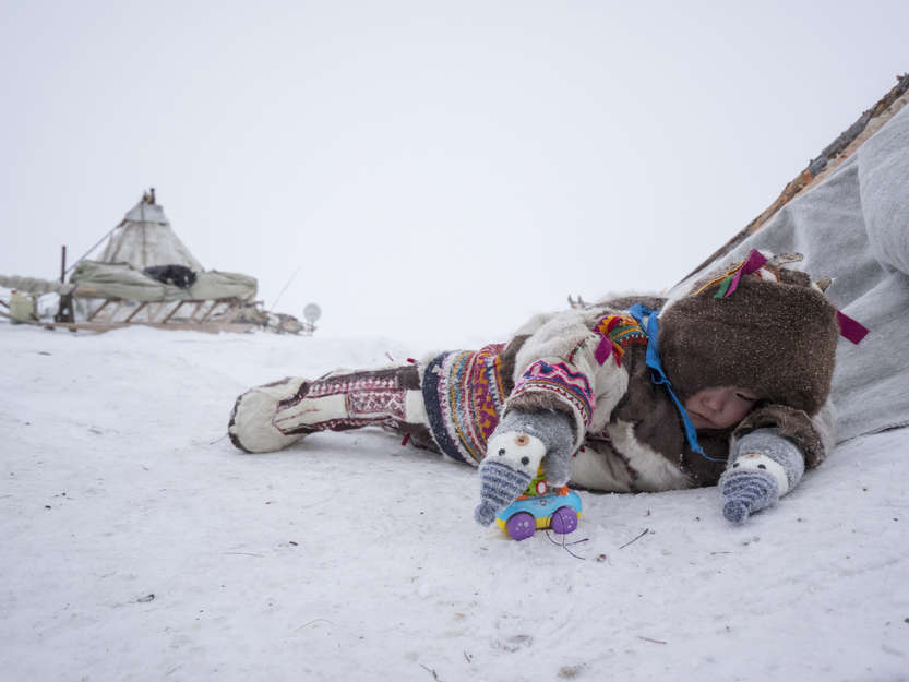 Nenets boy, Yamal, Russia, 2018.