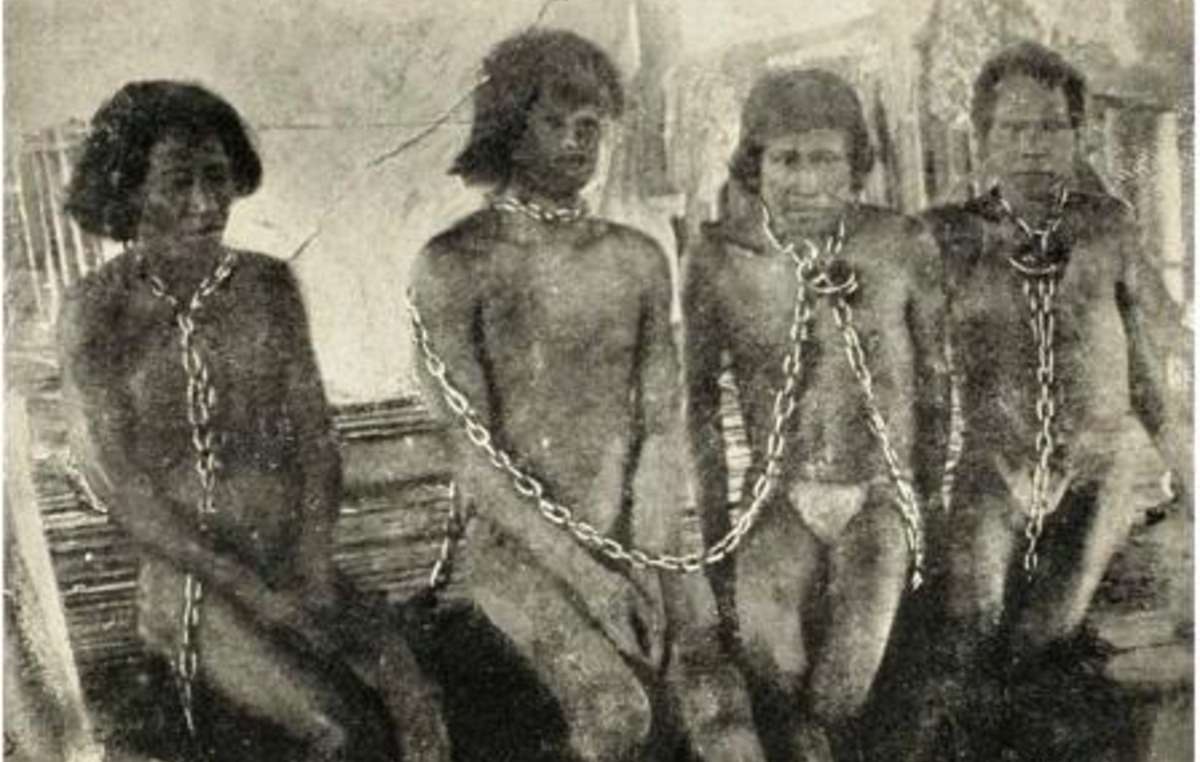Tausende Amazonas Indianer wurden während des Kautschukbooms versklavt und umgebracht.