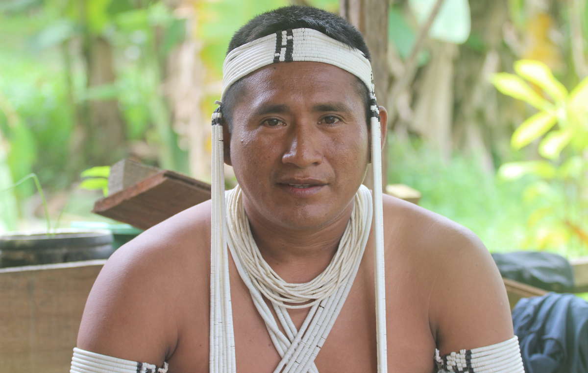 Kenampa Marubo, leader of UNIVAJA, the indigenous organization of the Javari Valley.