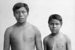 Omarino and Ricudo, two Witoto slaves brought to the UK in 1911