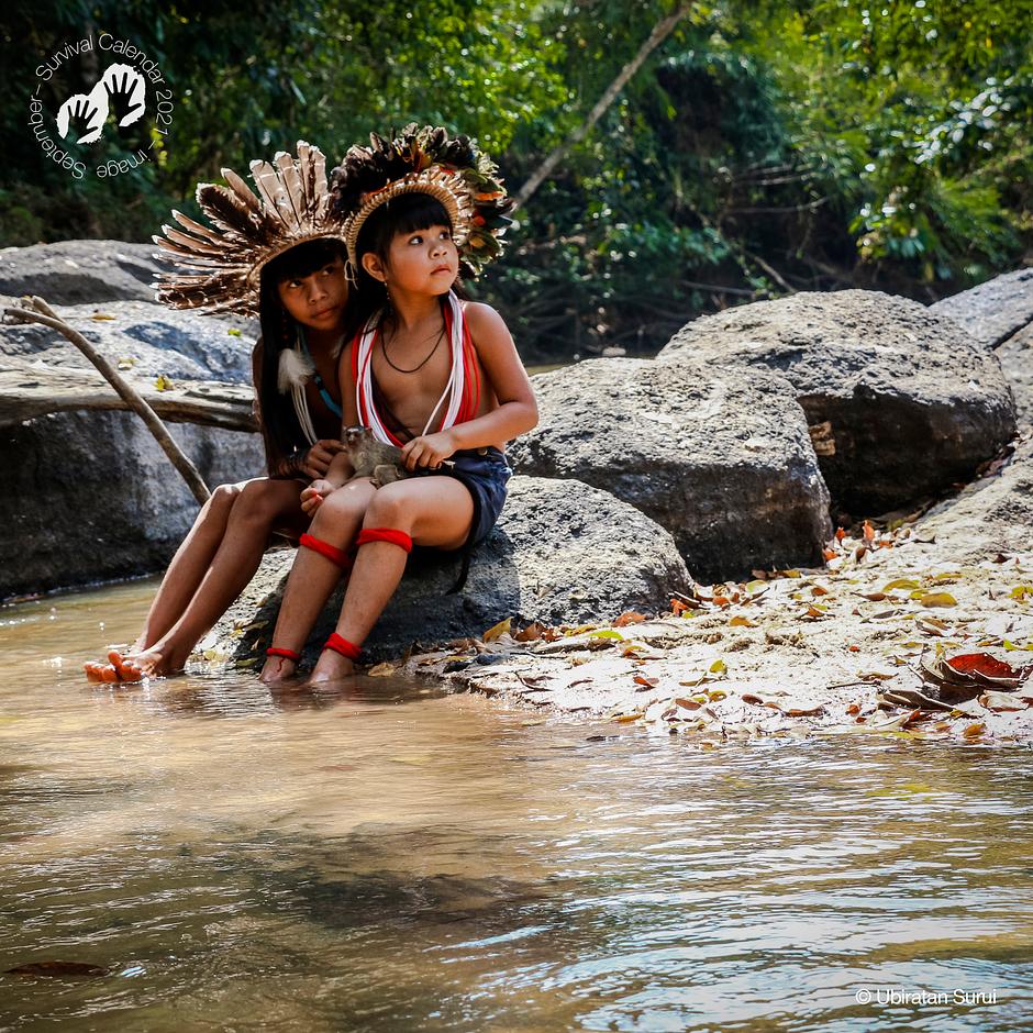 Paiter Surui, Brasil, 2017 - Los pueblos indígenas son los mejores conservacionistas y gestionan sus entornos naturales mejor que nadie. Como dijo Ubiratan, el propio fotógrafo surui a Survival, los suruis viven en “armonía con la naturaleza, los bosques, los ríos, los animales... reconocemos la importancia de proteger el medio ambiente para asegurar la supervivencia futura de nuestros hijos”.

Puedes "comprar aquí el calendario de Survival 2021 “We, The People”":https://tienda.survival.es/collections/calendario-y-tarjetas/products/nuevo-calendario-2021-we-the-people.