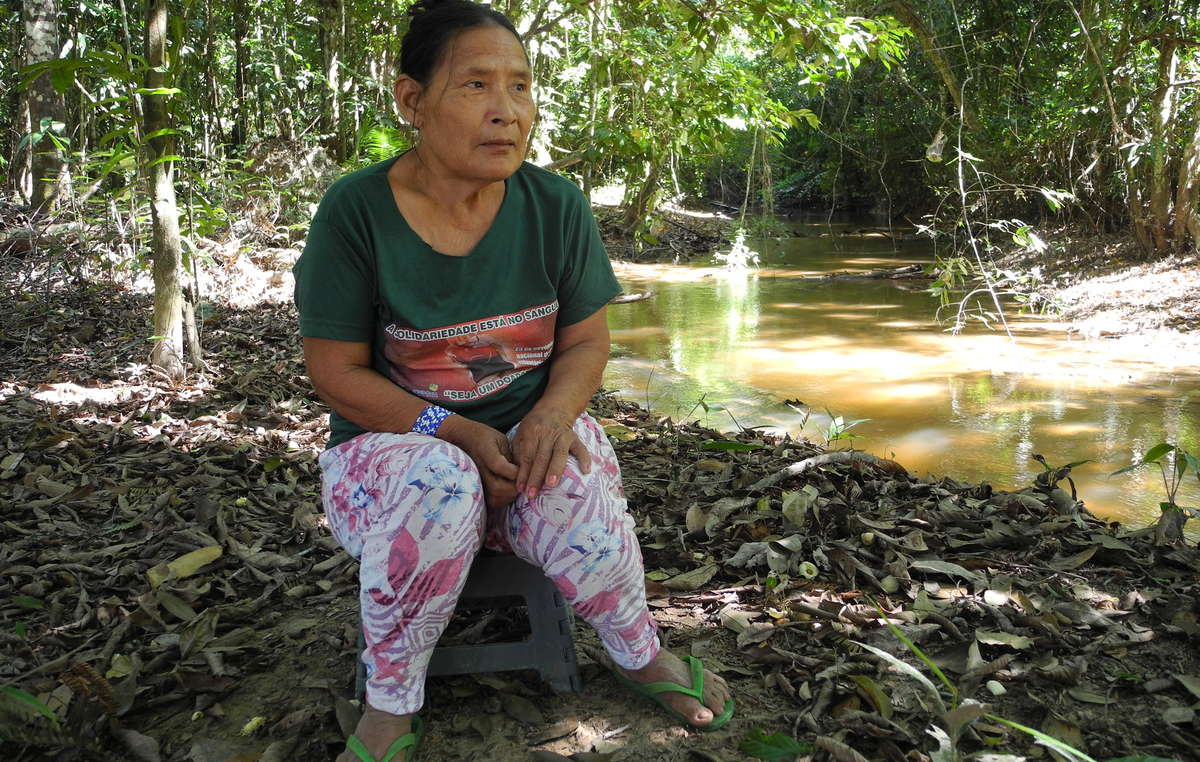 Rita Piripkura, the only contacted member of the Piripkura tribe. Her brother and nephew, Baita and Tamandua, are known to still live inside the territory