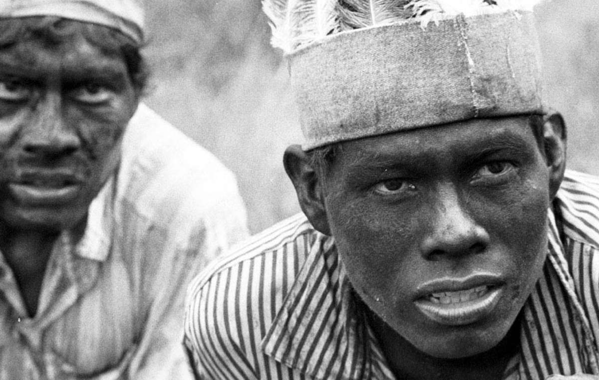Guarani men, Brazil. The Guarani are Brazil's most numerous tribe, living across five states.