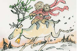 Quentin Blake's 2008 Christmas card design for Survival.