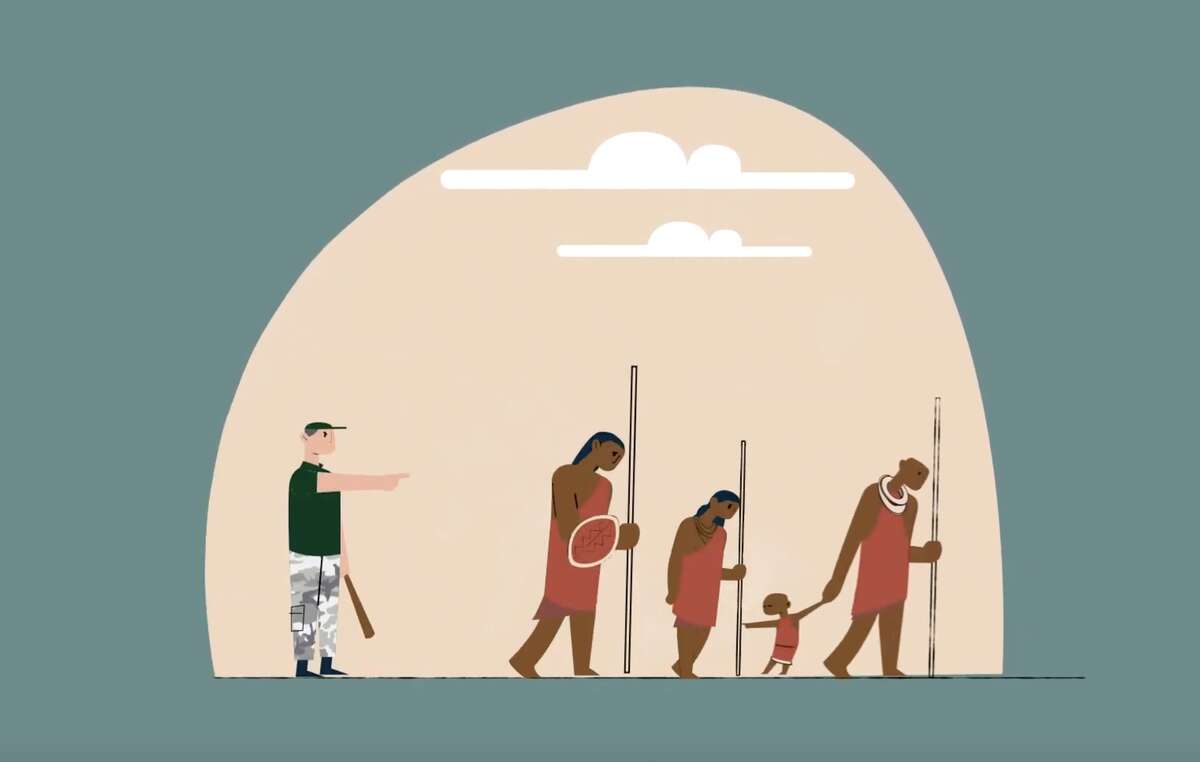 Der 30×30-Plan wird der größte Landraub der Geschichte sein. Standbild aus Survivals Kampagnenvideo „Die große grüne Lüge“.