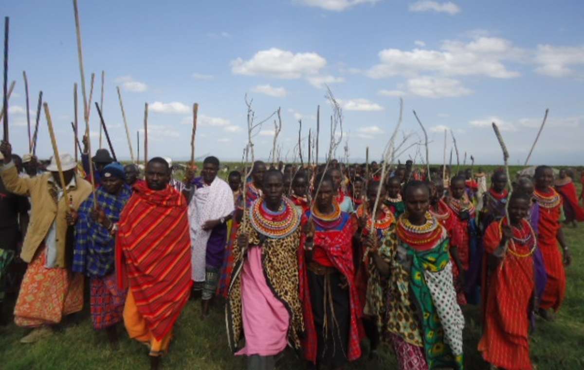 Indígenas do povo Samburu do Quênia.