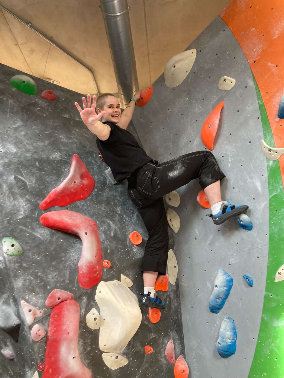 Wall climbing for Act for Survival