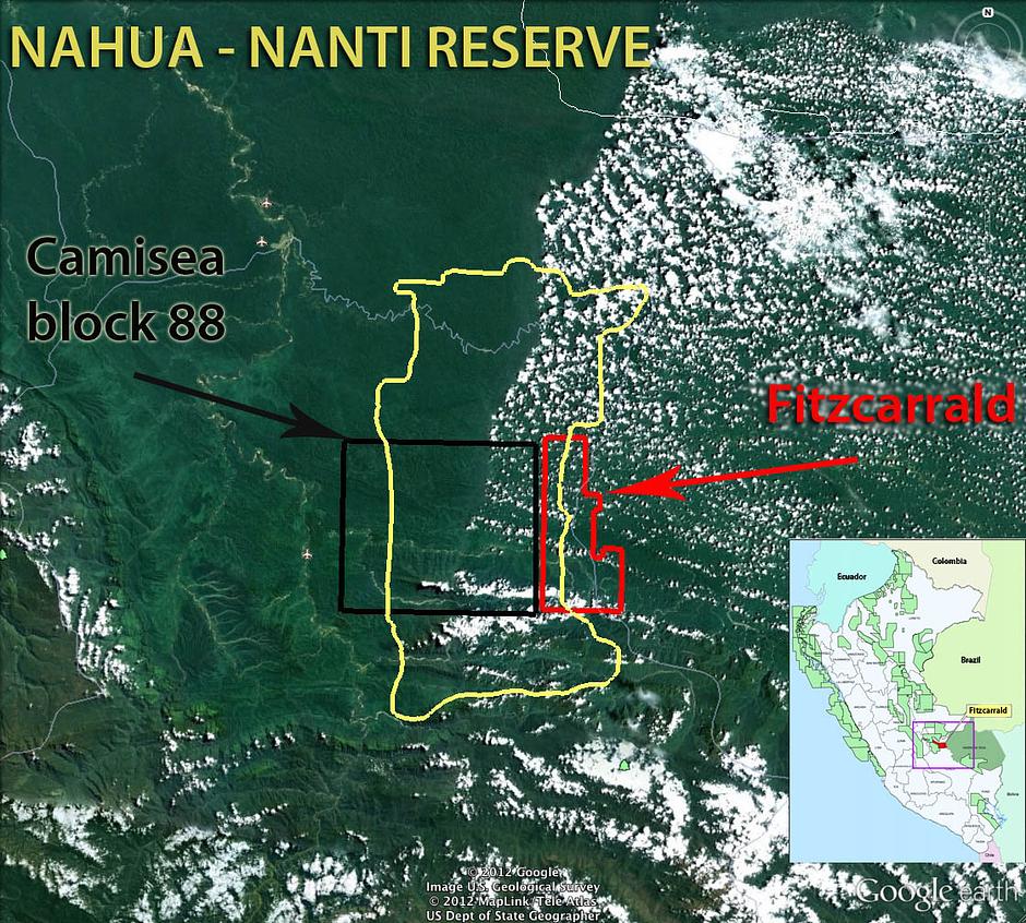 In February 2013, a leaked report revealed secret plans by the Argentine gas giant Pluspetrol to expand operations beyond its current ‘block 88’ into ‘Fitzcarrald.’

Ironically known as Fitzcarrald after the rubber baron, the new site was projected to be east of 'block 88'. The block would lie in the Isthmus of Fitzcarrald. Its location would cut the Nahua-Nanti Reserve for isolated and uncontacted Indians in half, and put uncontacted tribes’ lives in immediate danger.

Following Survival's campaign against Fitzcarrald, Pluspetrol released a statement in which it admitted planning what it described as _superficial geological studies… for scientific interest_, and promised that it would abandon its plans.



