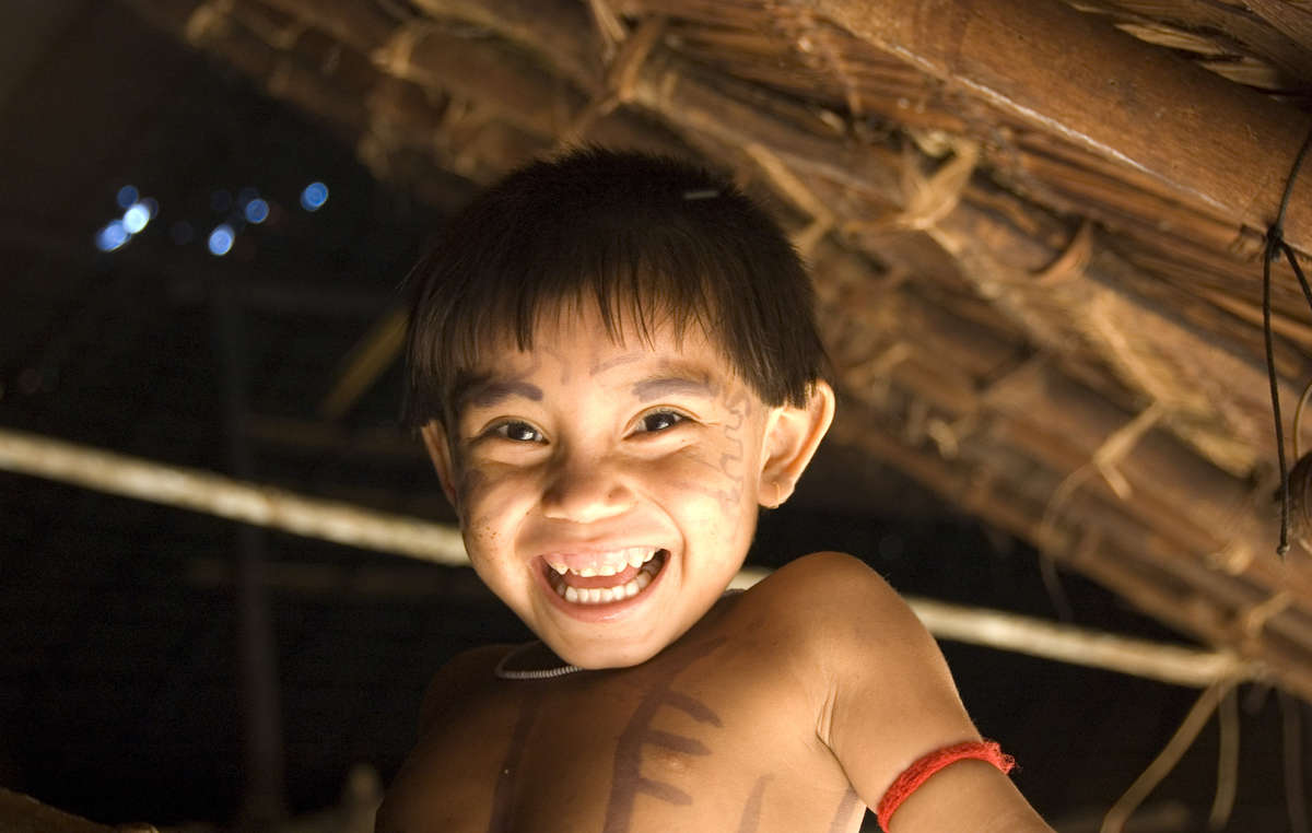 Niño yanomami, Brasil