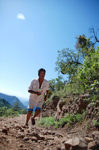 High in the canyons and deserts of Mexico's Sierra Madre mountains, long-distance endurance running is a way of life for the Rarámuri, or Tarahumara people. The name Rarámuri is, in fact, thought to mean _those who run fast_.

The most popular Tarahumara running game is _ŕarajípar_, or kick-ball racing, in which men flip a wooden ball with their feet. Major races may last for 48 hours, covering a distance of between 150-300 kilometres over rugged, high-altitude terrain.

