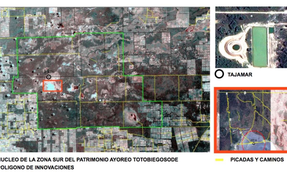 Des photos satellite ont révélé la présence d'un réservoir récemment construit.