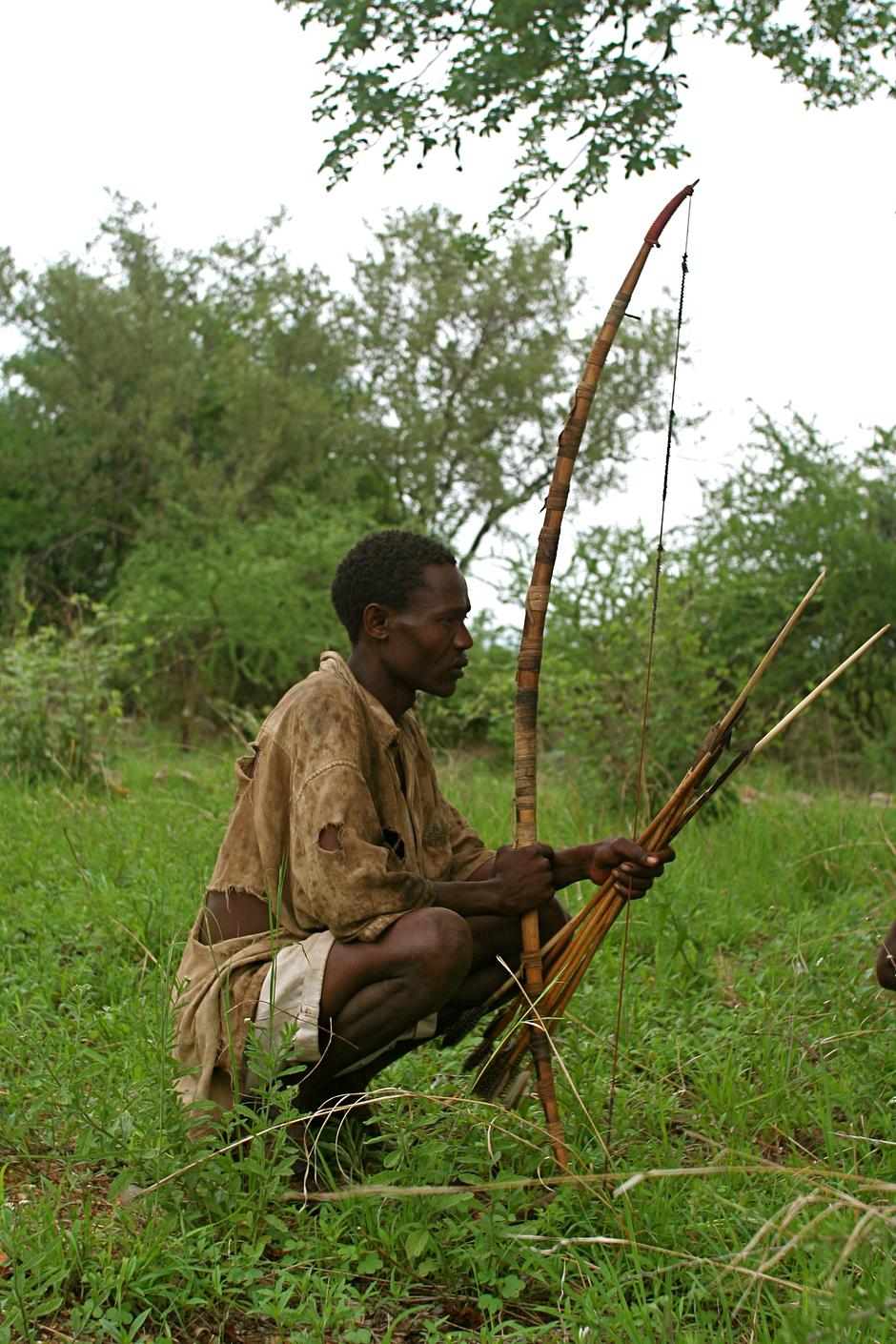 The Hadza have been pushed to the limits of their territory by farmers, pastoralists and cattle herders.  _We did not plant crops or herd livestock, so most people - including government leaders - considered our lands to be empty and unused_, says a Hadza man.*

Their berry bushes have been cleared for crops; forests and bush razed for charcoal and water holes used to irrigate vast onion fields.  

Sweet potatoes are now grown near the salt flats of Lake Eyasi.

