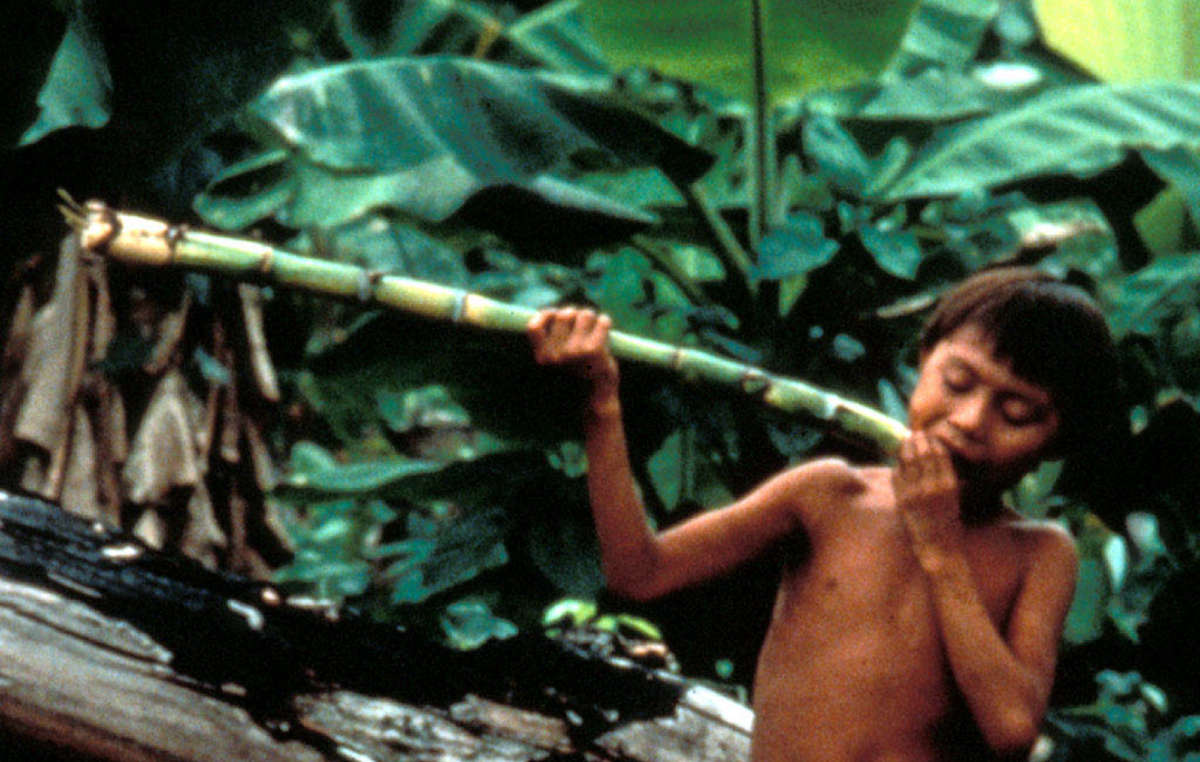 Jeune Yanomami, Brésil.