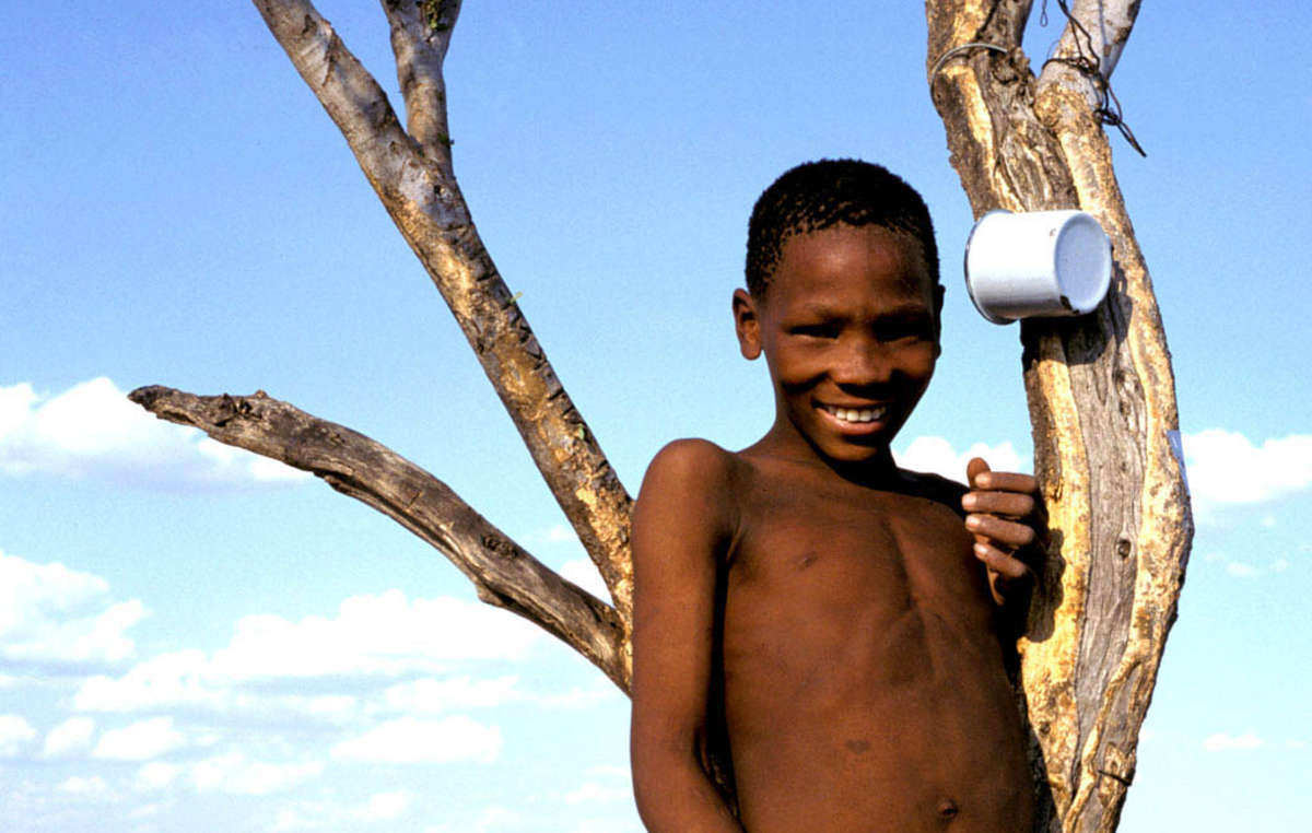 Enfant bushman, Botswana.