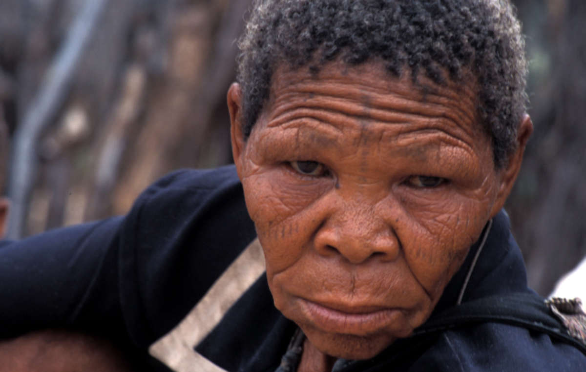 Xoroxloo Duxee died of dehydration and starvation in 2005 after the Botswana government sent armed guards to prevent her people from hunting, gathering or obtaining water.