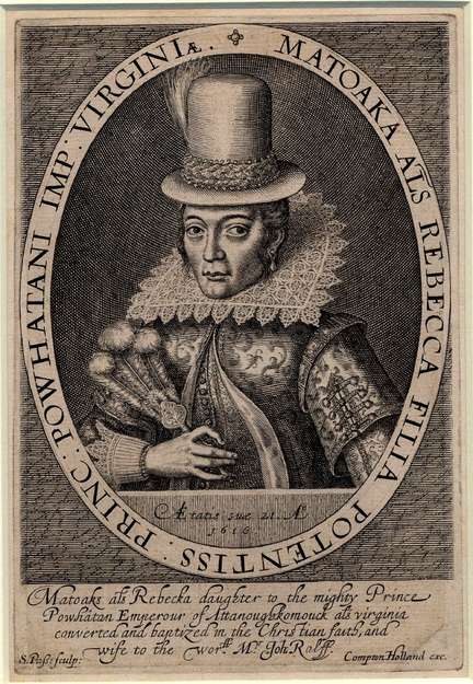 Pocahontas war die Tochter des Powhatan-Oberhauptes Wahunsonacock. Die Powhatan waren ein Zusammenschluss von rund 30 indigenen Völkern, deren Heimat den europäischen Siedlern als US-Bundesstaat Virginia bekannt war. 

Pocahontas tatsächlicher Name war Matoaka. Pocahontas war lediglich ihr Spitzname, der wahrscheinlich "die Verspielte" bedeutete. 

Pocahontas wurde 1613 von den Engländern gefangen genommen. Während ihrer Gefangenschaft änderte sie ihren Namen in Rebecca, konvertierte zum Christentum und heiratete den Engländer John Rolfe, mit dem sie ihren Sohn Thomas hatte. John Rolf, Pocahontas und ihr Sohn segelten 1616 nach England, wo Pocahontas König James I und Mitgliedern der adligen Gesellschaft als "zivilisierte Wilde" vorgestellt wurde. 

Als die Familie 1617 die Rückreise in die USA antreten wollte, erkrankte Pocahontas schwer und starb im Alter von 22 Jahren in Gravesend, Großbritannien. Ein Eintrag im Register der Kirchengemeinde von Gravesend, in der sie bestattet wurde, erinnert an sie:

"Rebecca Wroth, Ehefrau des Edelmannes Thomas Wroth, eine Dame geboren in Virginia, wurde im Altarraum beigesetzt."

Ihr Sohn Thomas blieb zunächst in England und kehrte erst als junger Mann wieder nach Virginia zurück. Viele Menschen erheben heute Anspruch darauf, über Thomas Nachfahren von Pocahontas zu sein.
