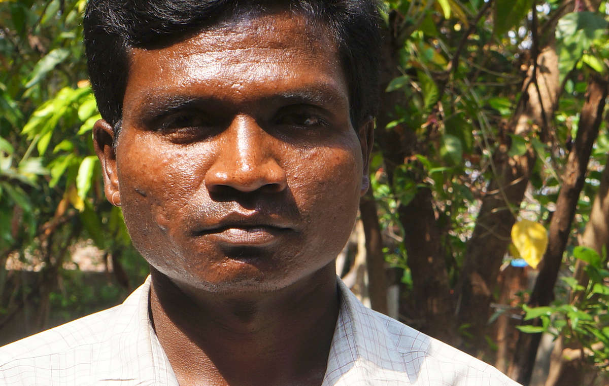 Munda man Telenga Hassa, whose village is threatened with eviction from Similipal Tiger Reserve.