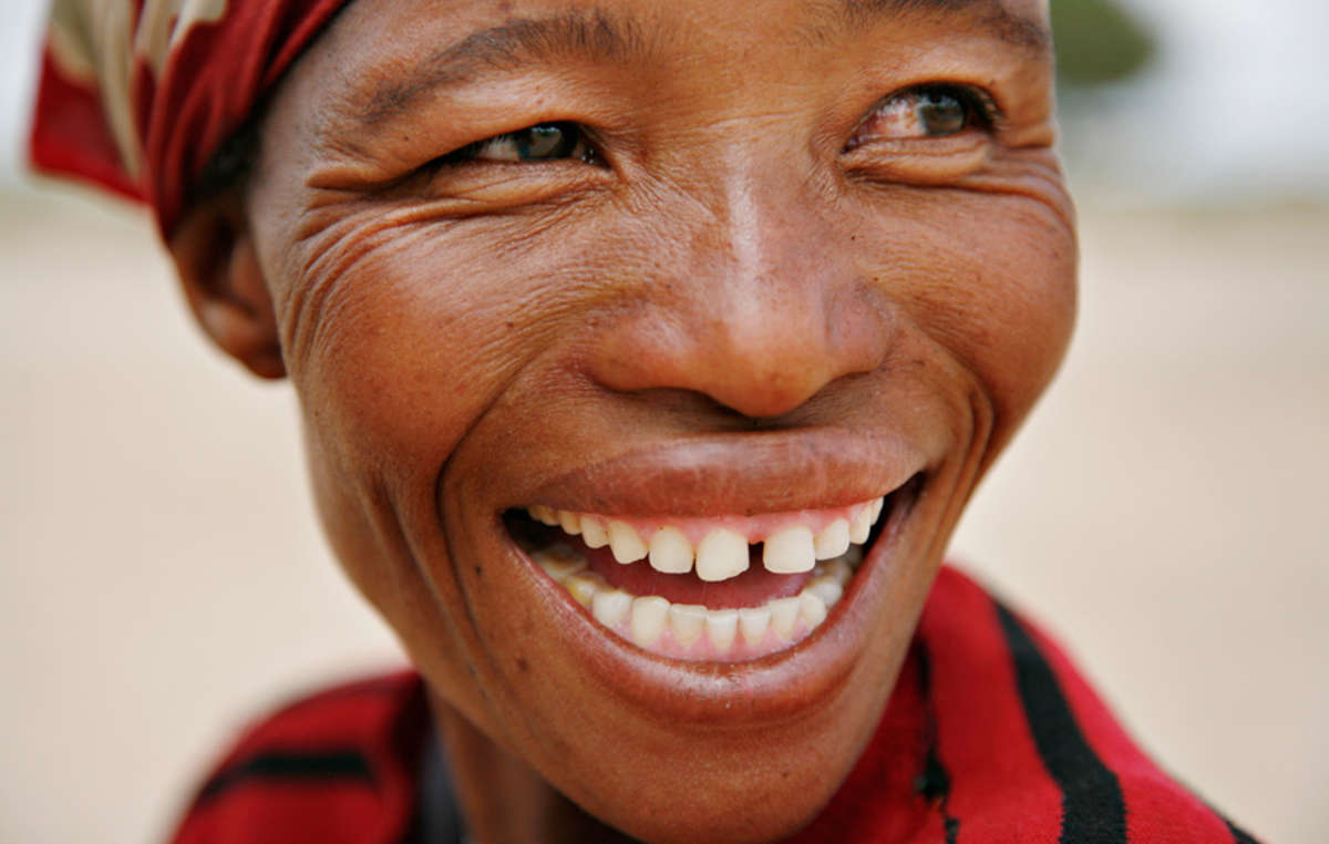 Femme bushman, Botswana.