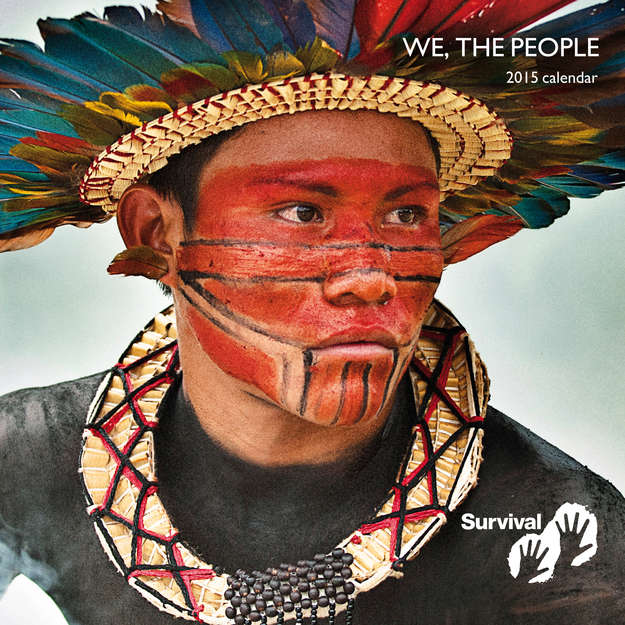 Survival's "We, the People" 2015 calendar, provides insight into the incredible diversity and unique ways of life of tribal and indigenous peoples around the world. The overall winning photograph by Giordano Cipriani (above) is a stunning portrait of an Asurini do Tocantins tribesman in the Brazilian Amazon. 
