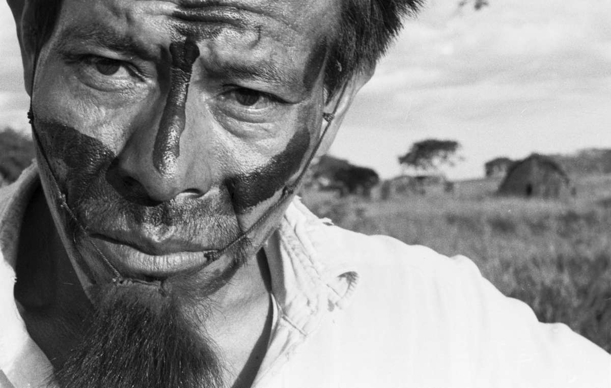 Guarani man. Gunmen have invaded a Guarani camp in Brazil.