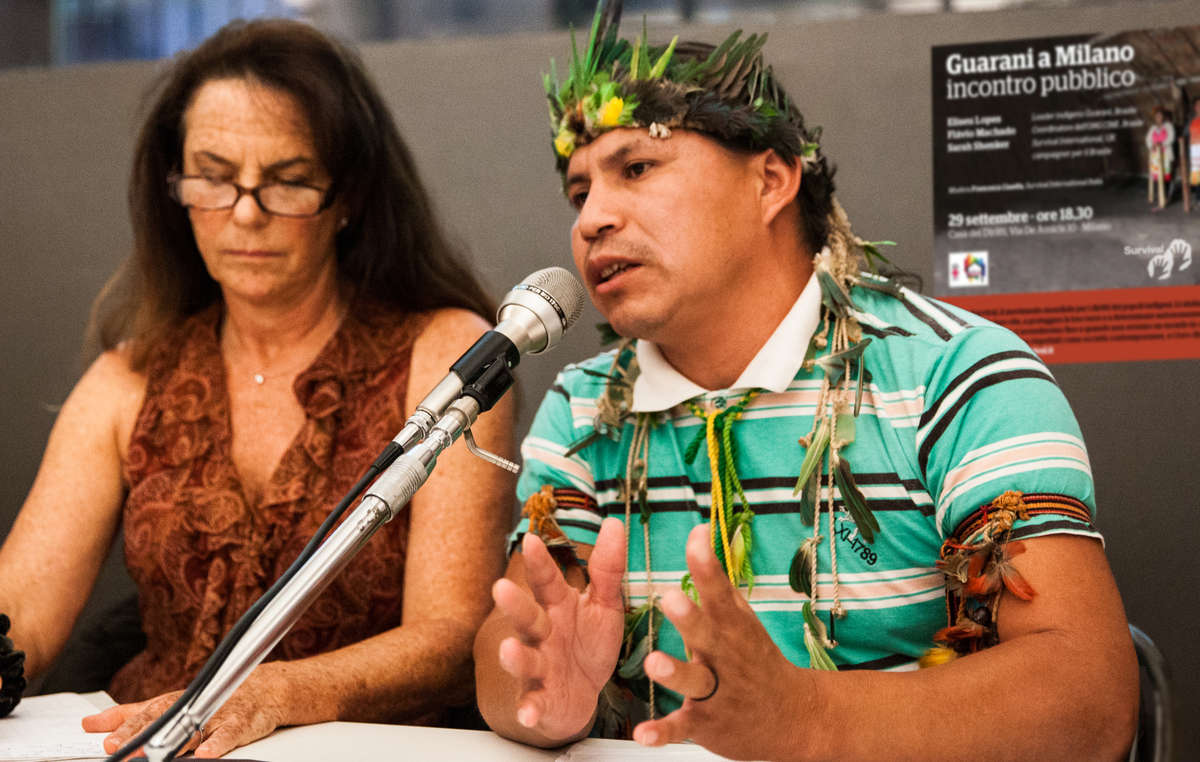 Guarani leader Eliseu Lopes visited Europe last month, to seek international support for his people.