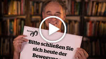 Bitte schließen Sie sich heute der Bewegung an